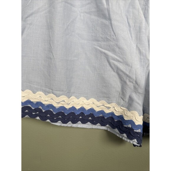 Simply Southern Lightweight Summer Shorts Blue Ricrac Women's Sz XL‎ -  NEW - Picture 5 of 10